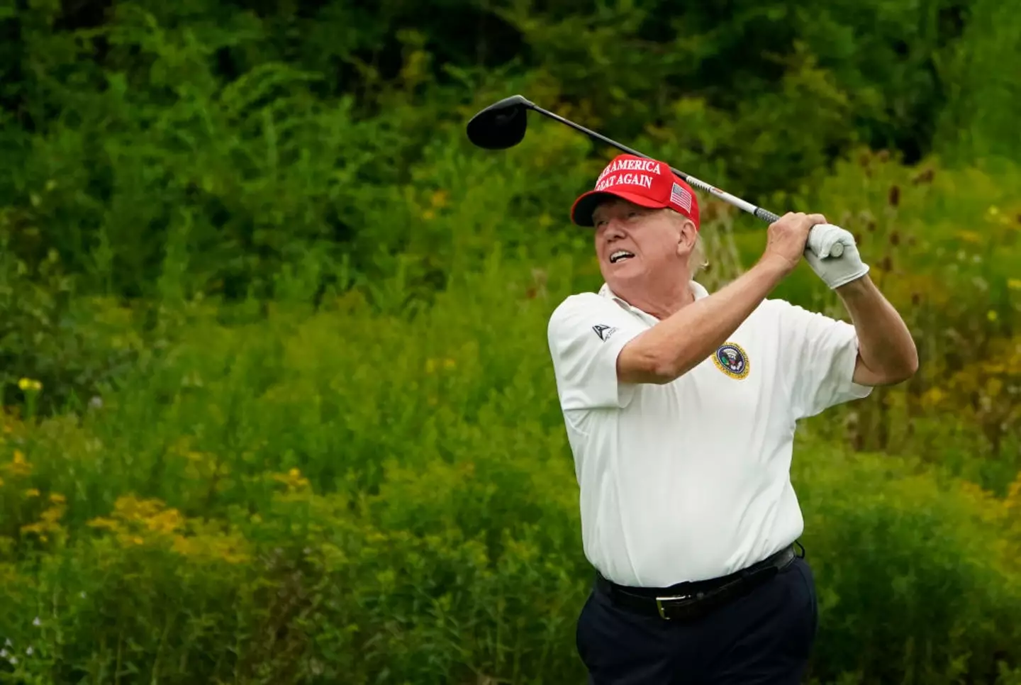Donald Trump is an avid golf player and is often spotted on one of his courses across America. (Image: Getty)