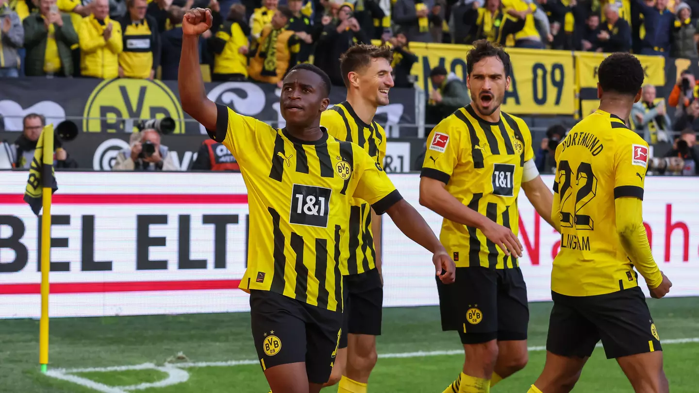 Youssoufa Moukoko is set to run down his Borussia Dortmund contract. (