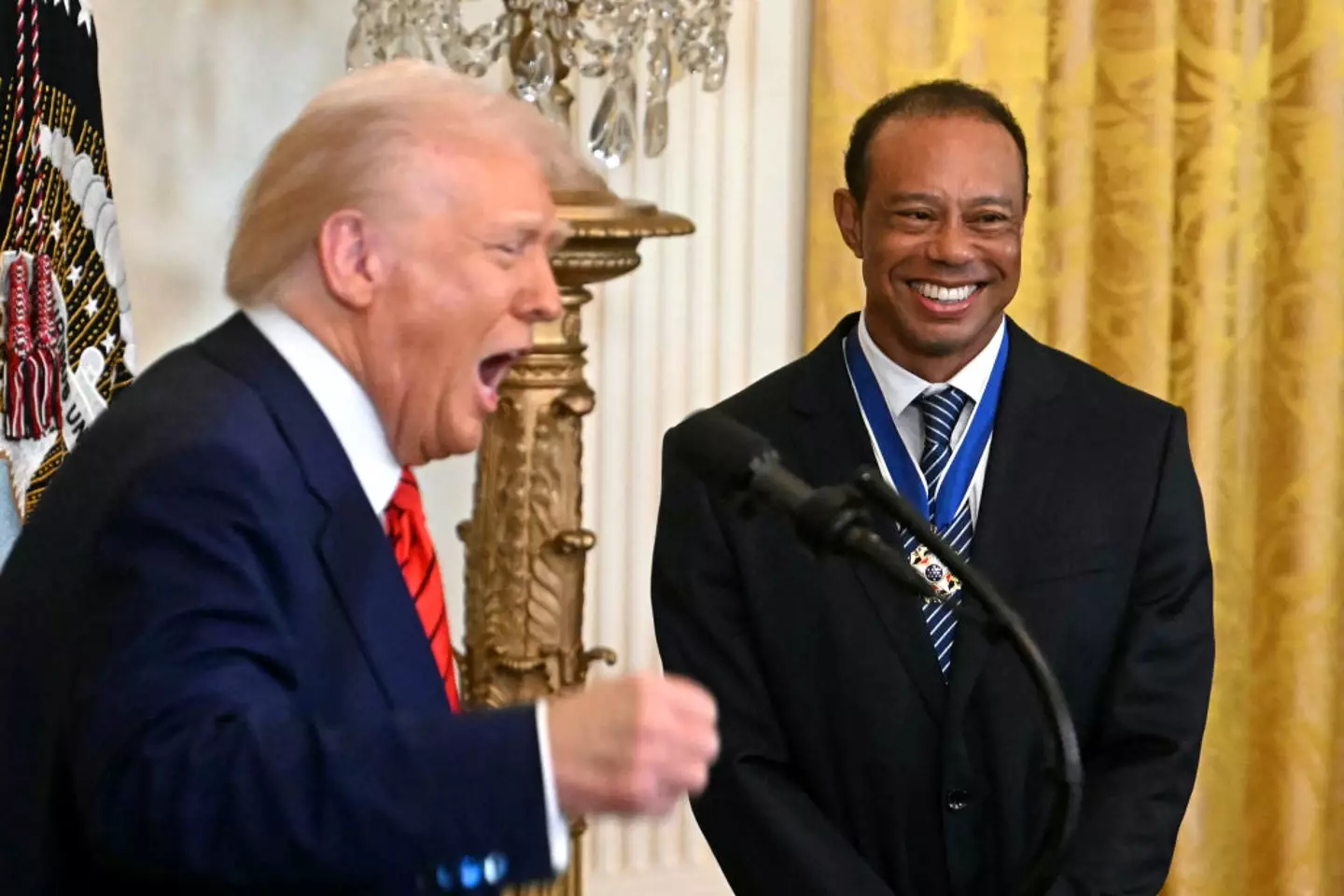 Donald Trump and Tiger Woods (Credit:Getty)