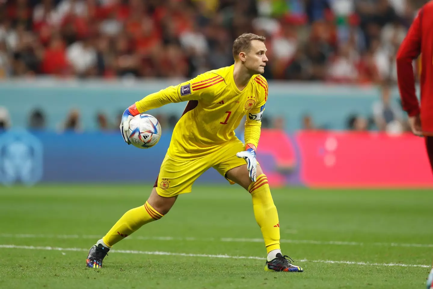 Neuer in action for Germany. (Image