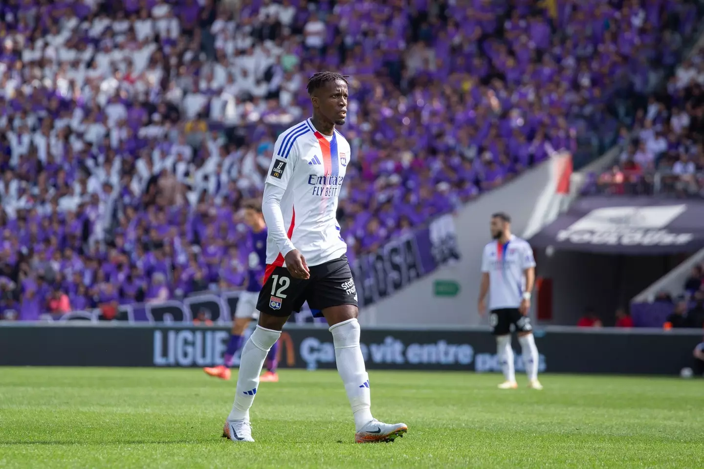 Zaha registered an assist in his first Lyon appearance (Getty)