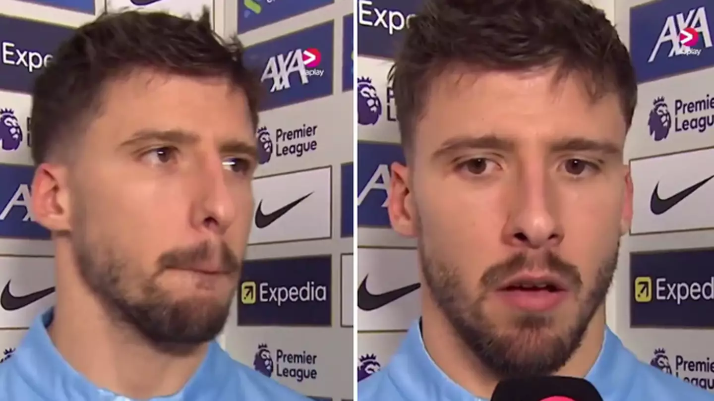 Ruben Dias snaps at reporter in awkward post-match interview after Liverpool defeat
