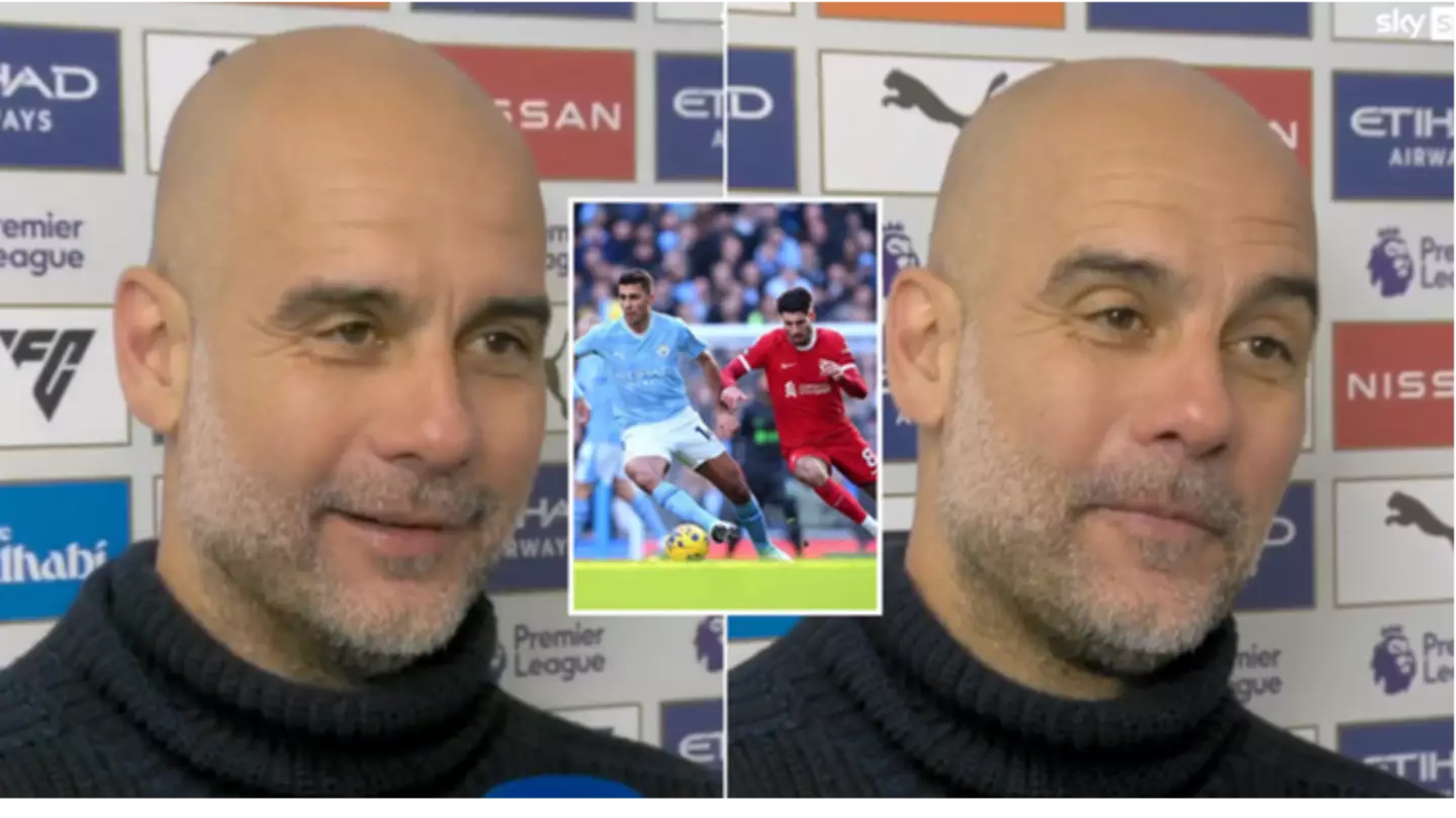 Pep Guardiola is being mocked for his comments after Man City vs Liverpool