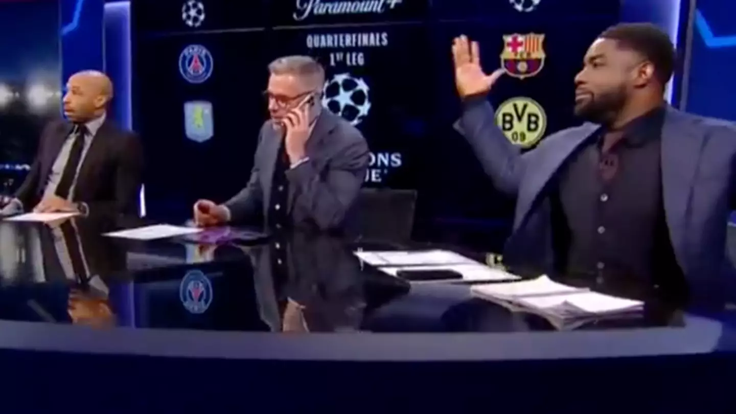 Jamie Carragher takes phone call live on air from unexpected person as entire CBS panel left stunned