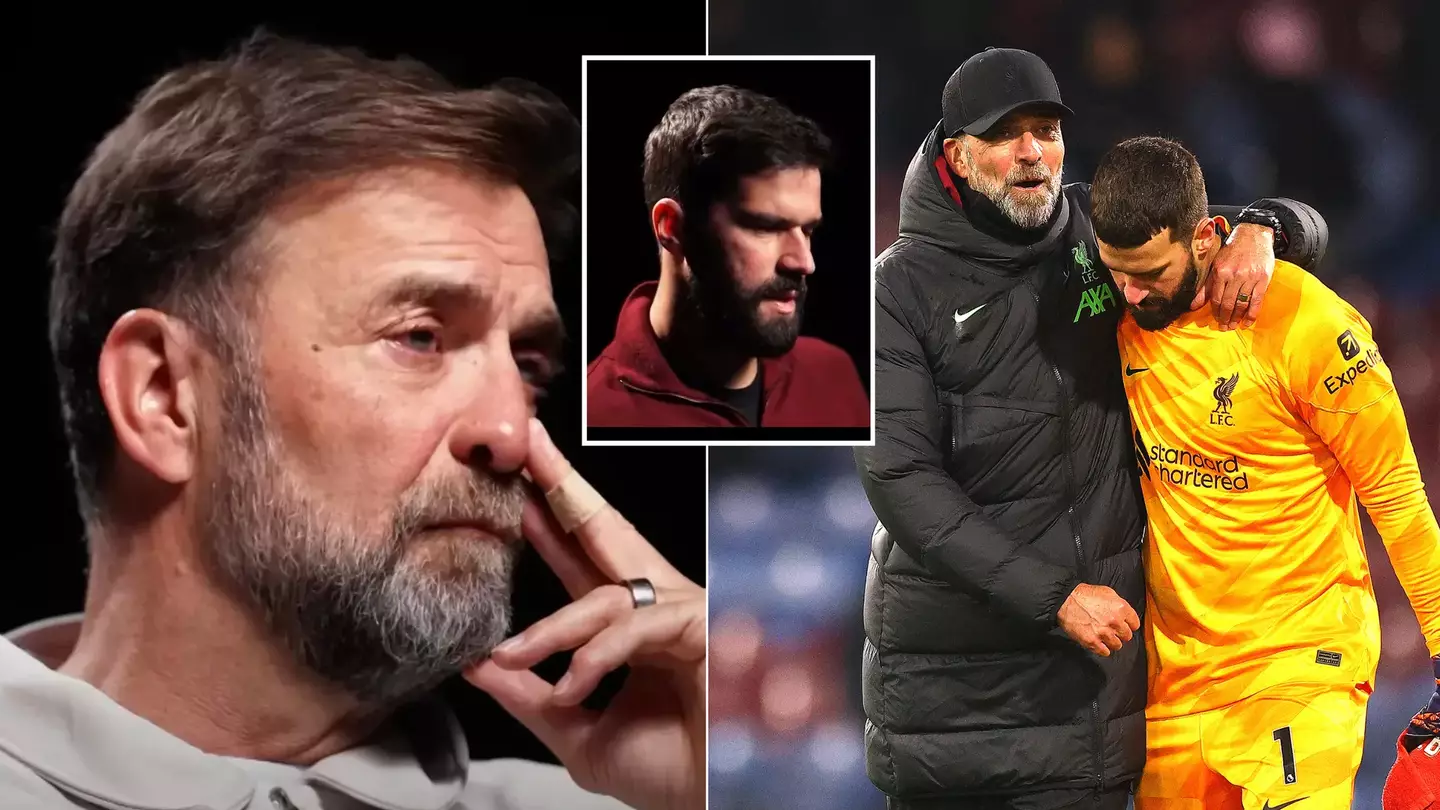 Jurgen Klopp gets visibly emotional after watching Alisson explain what the Liverpool manager means to him