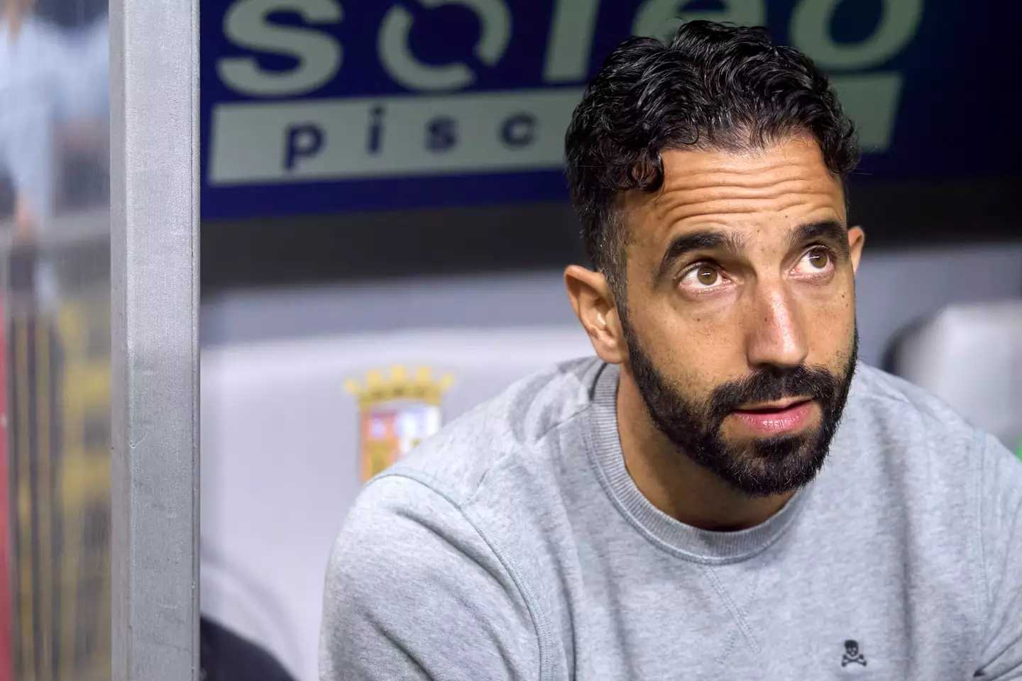 Ruben Amorim's first day at Manchester United is set to be delayed. Image: Getty