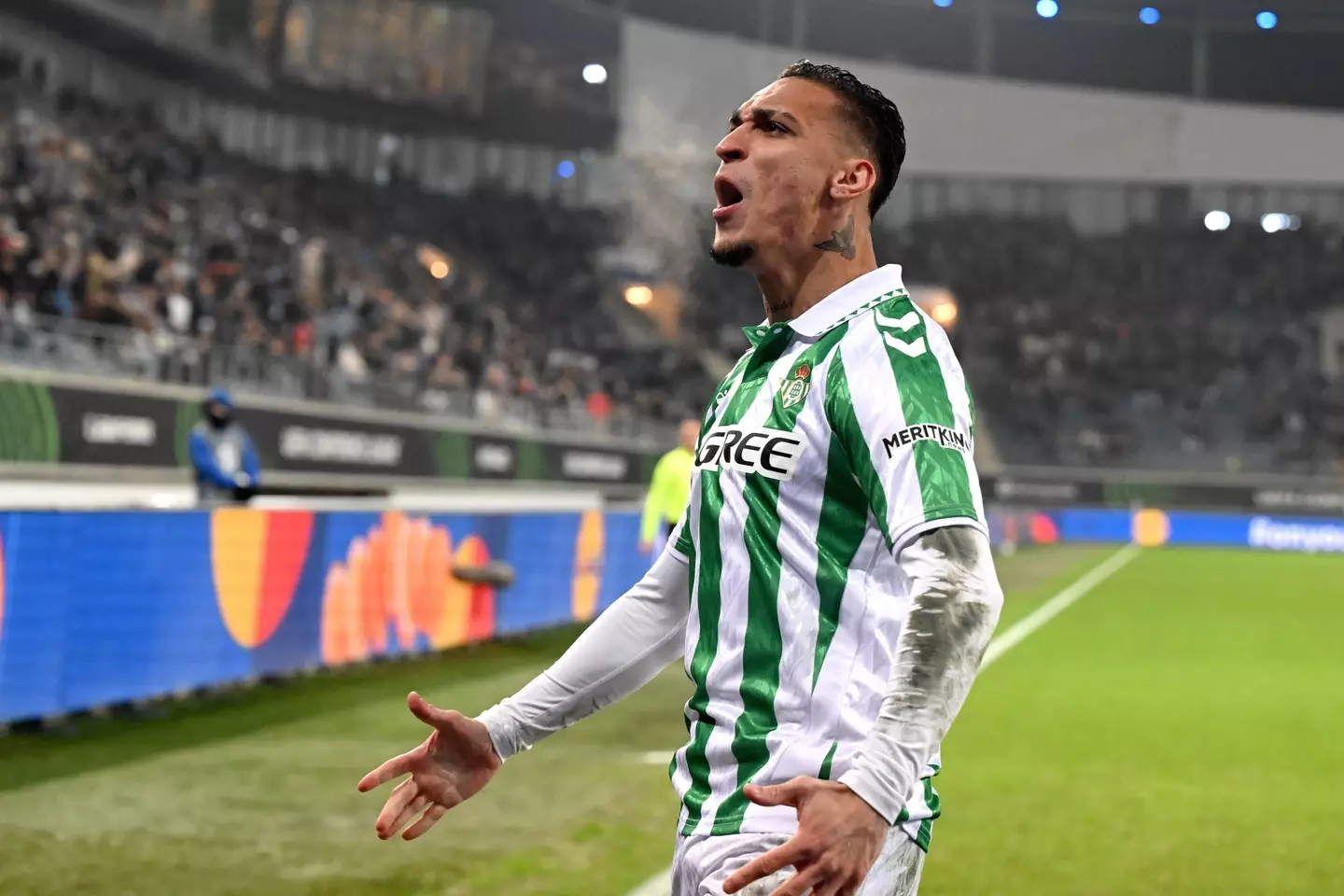 Antony has found form since joining Real Betis on loan. Image: Getty