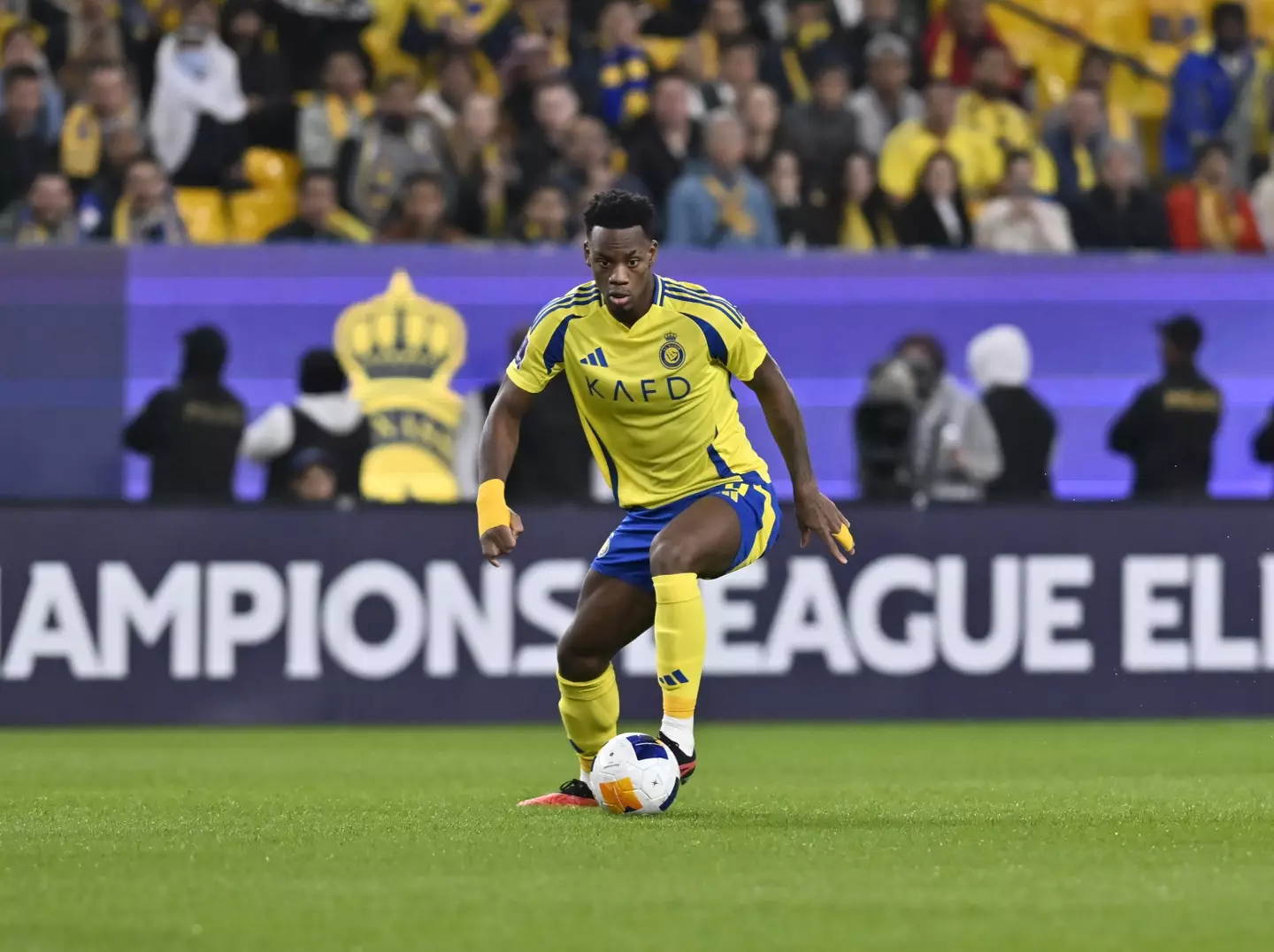 Jhon Duran made his debut for Al Nassr on Monday. Image: Getty