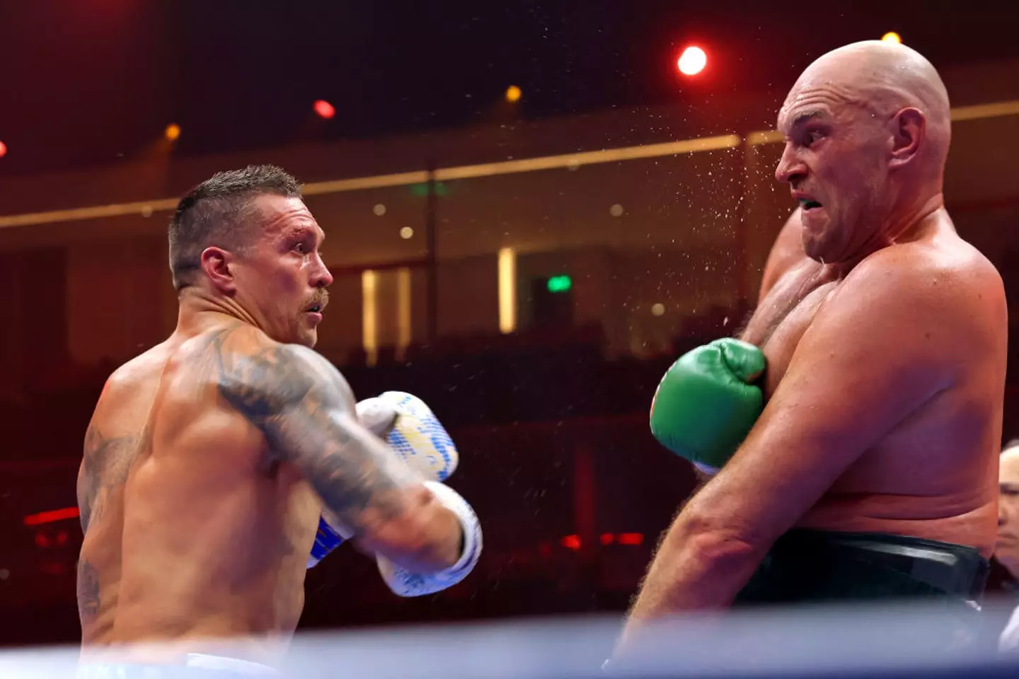 Tyson Fury and Oleksandr Usyk will go toe-to-toe on Saturday (Credit:Getty)