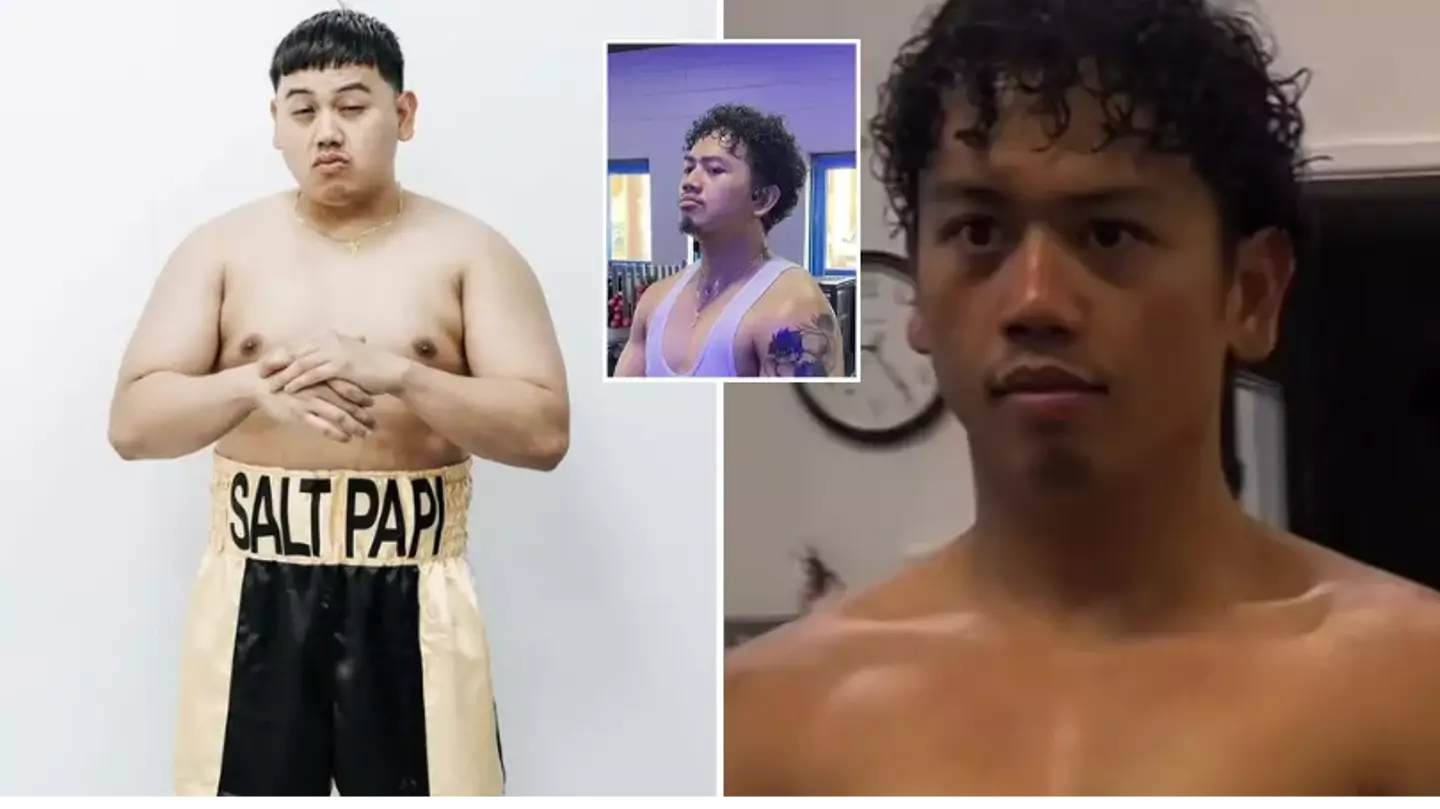 Salt Papi shows off incredible body transformation ahead of fight on KSI vs Tommy Fury undercard