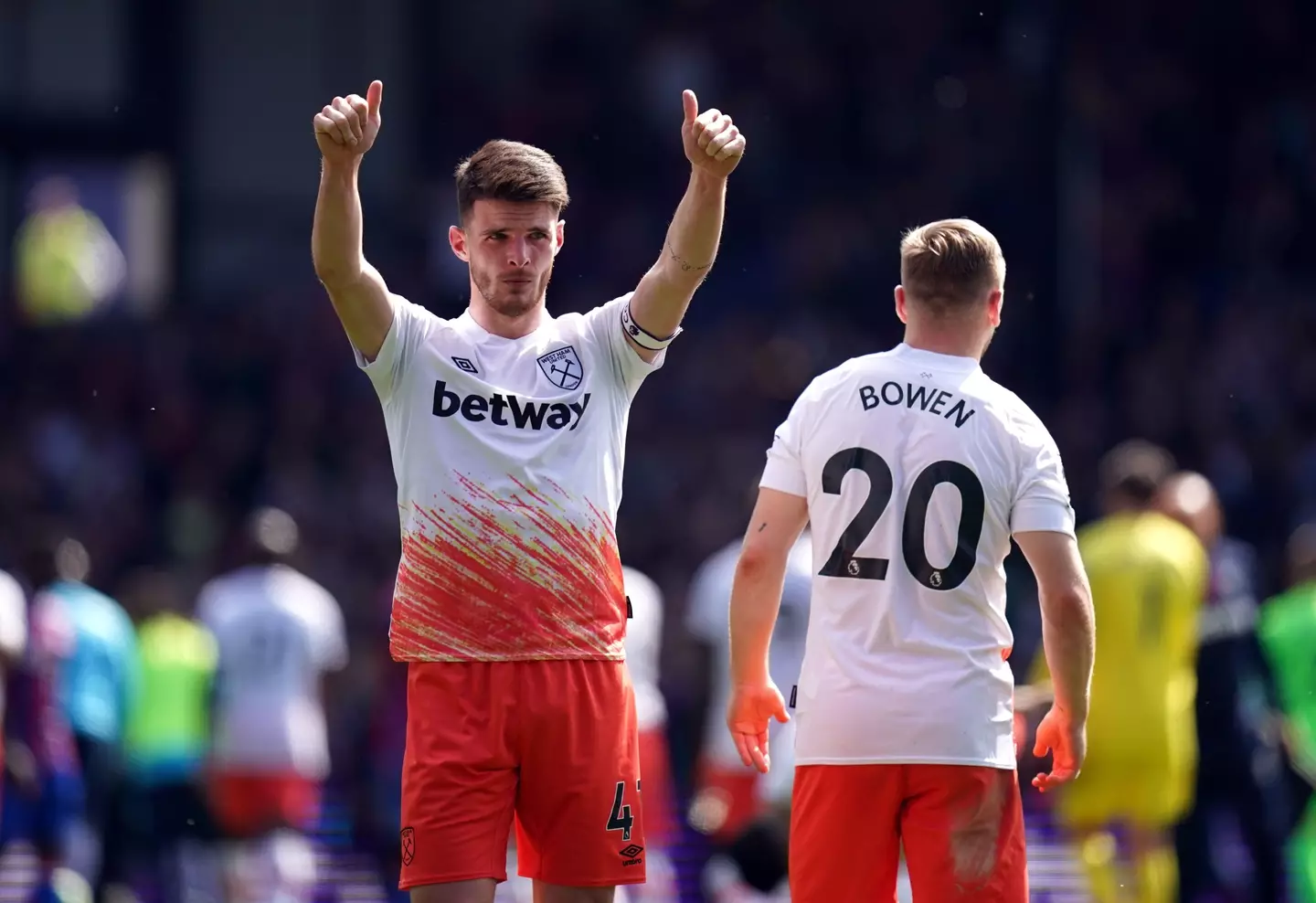 Rice could be on the verge of leaving West Ham. Image: Alamy