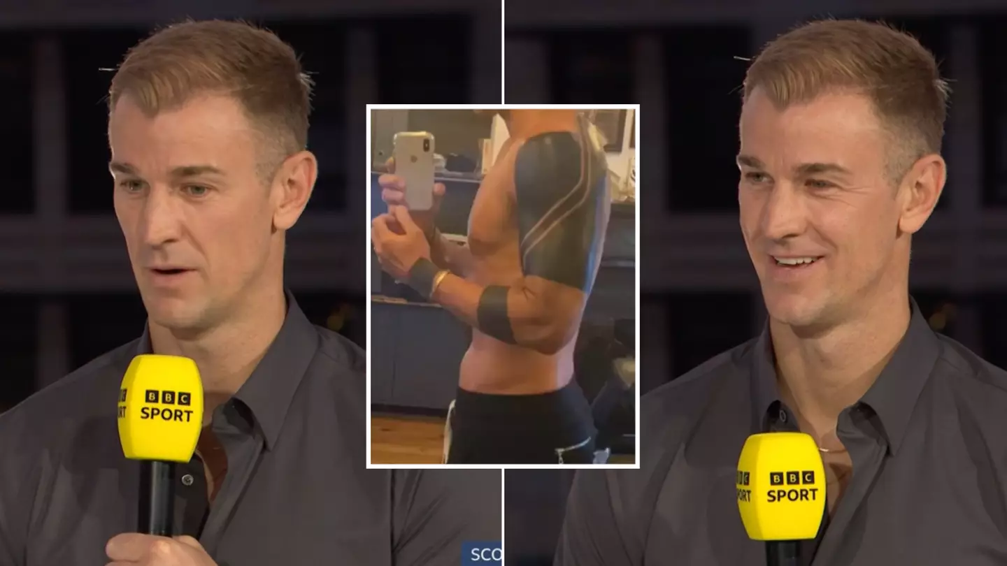 Fans spot what Joe Hart did on live TV after leaving viewers baffled with his arm tattoo