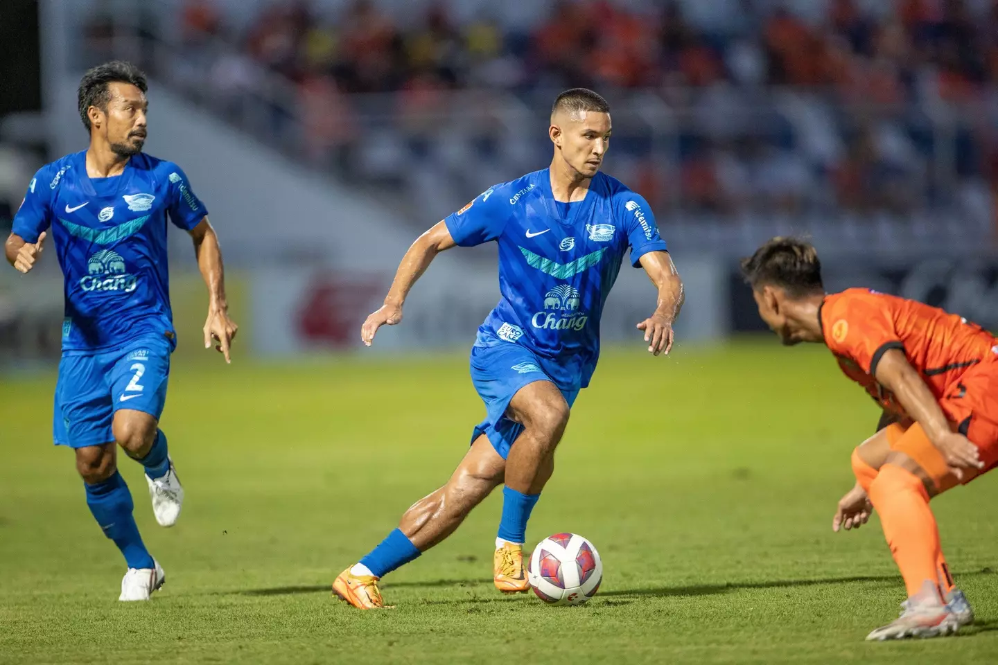 Faiq Bolkiah in action for Chonburi FC.