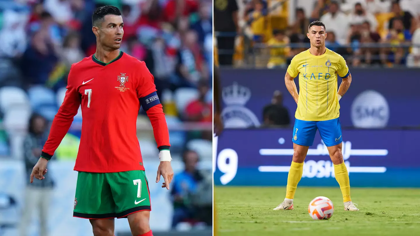 Fans think they've worked out what Cristiano Ronaldo says to himself before he takes free-kicks