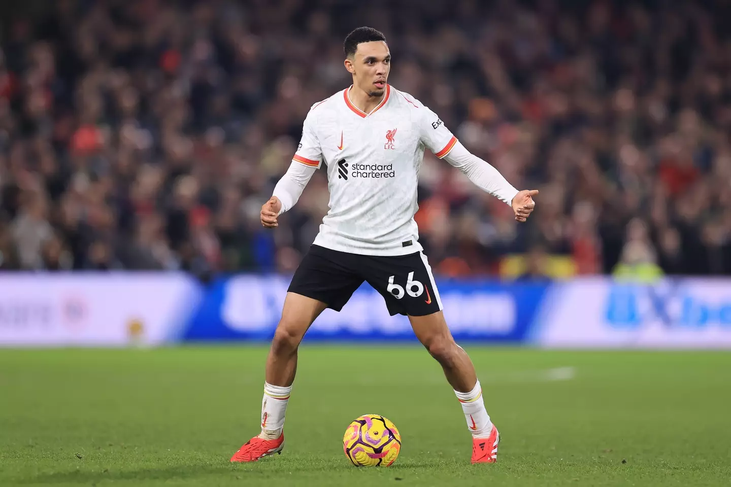 Trent Alexander-Arnold in action for Liverpool. Image: Getty