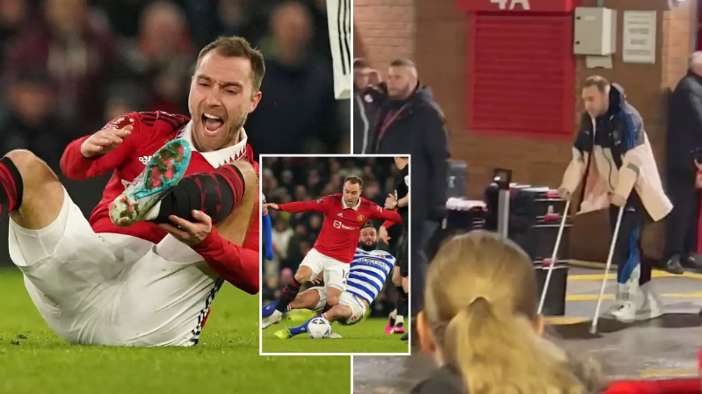 Man Utd fans devastated after club release update on Christian Eriksen's ankle injury