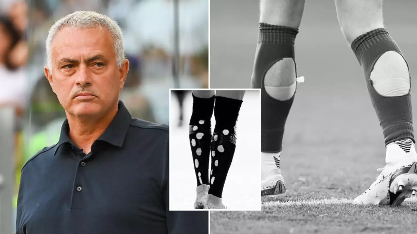 Jose Mourinho shares five pictures of footballers with holes in their socks, it's got people talking