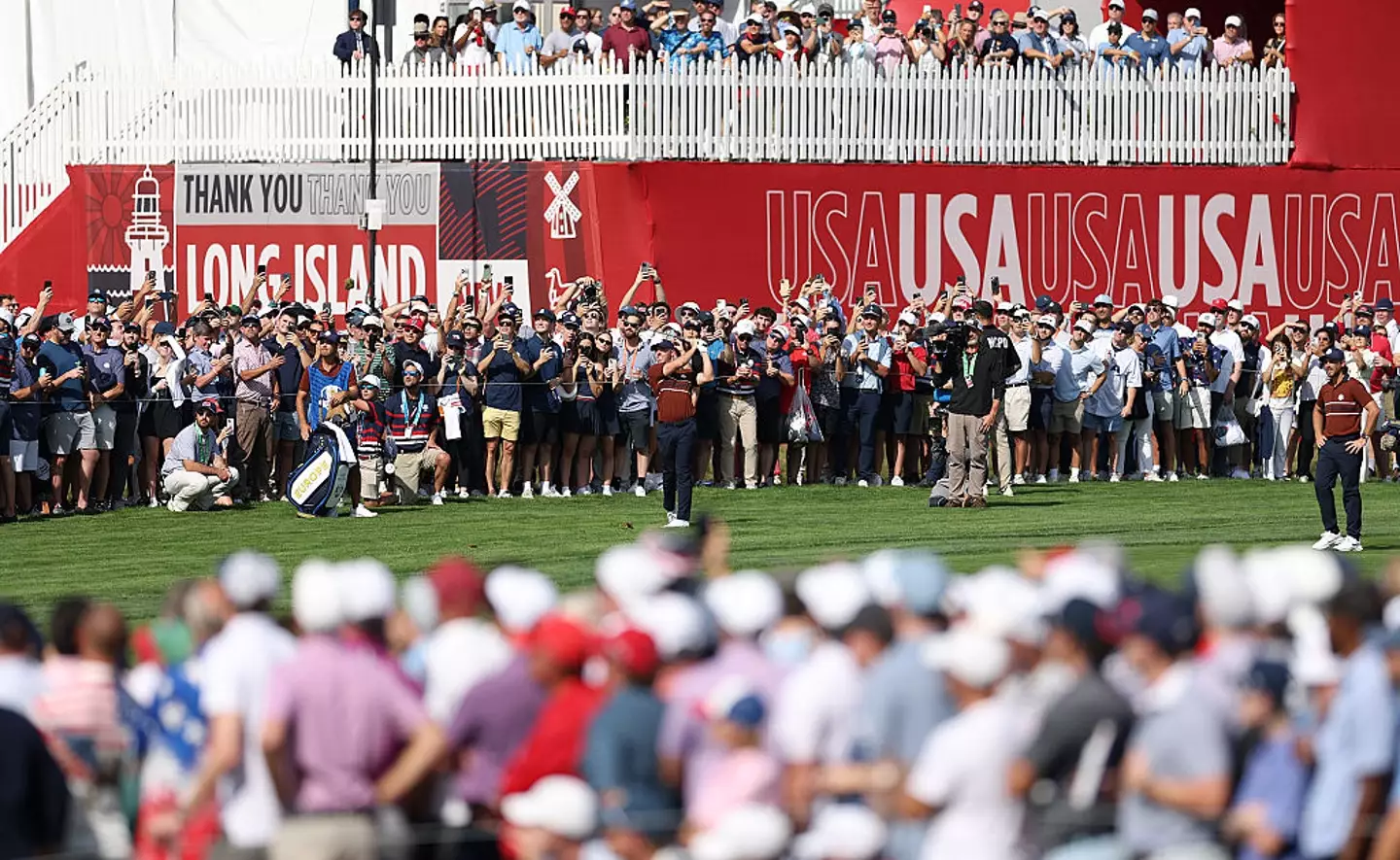 The US crowd have been hostile towards Europe's players (Credit:Getty)