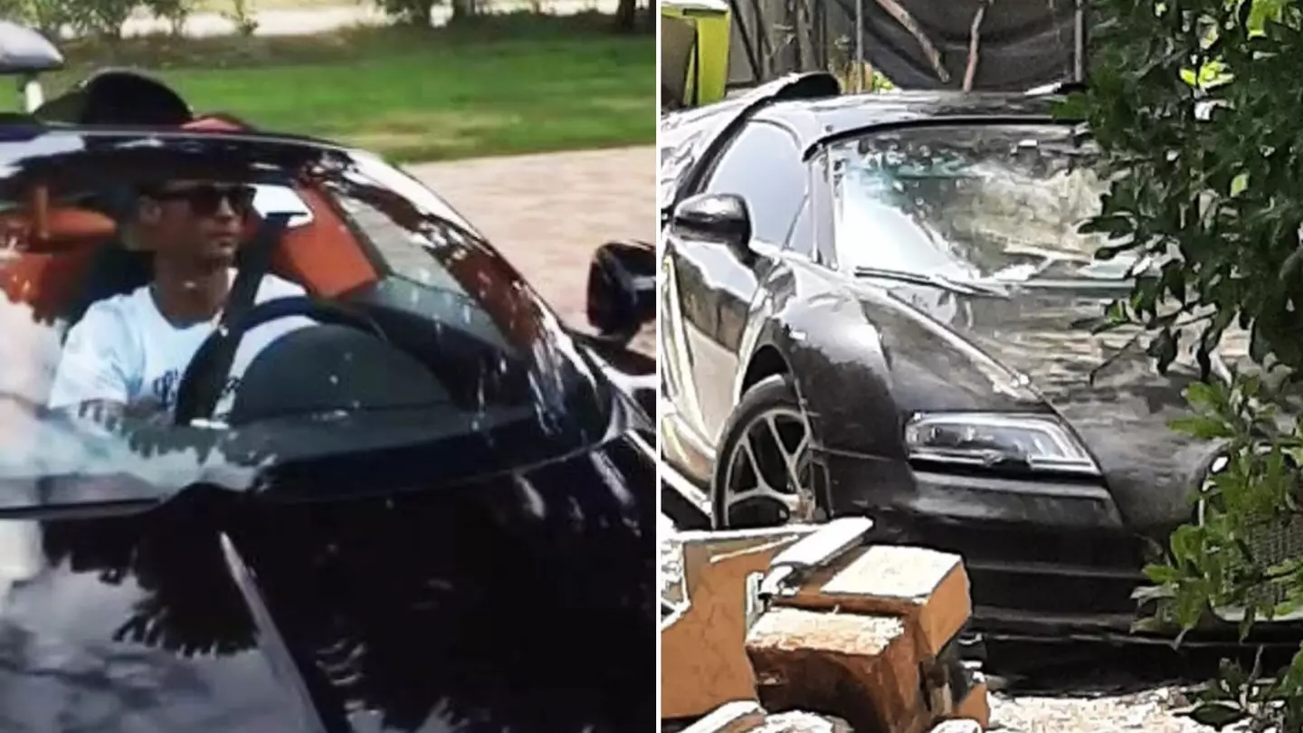 Cristiano Ronaldo's £1.7m Bugatti Veyron Supercar Crashed By Employee, An Investigation Has Been Launched