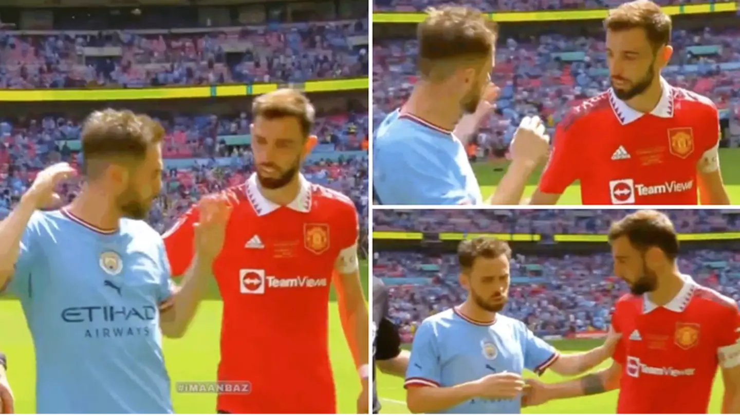 Bernardo Silva was left fuming when Bruno Fernandes tried to talk to him