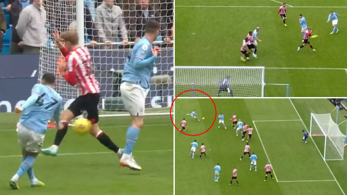 Phil Foden scores a special goal against Brentford, the technique was out of this world