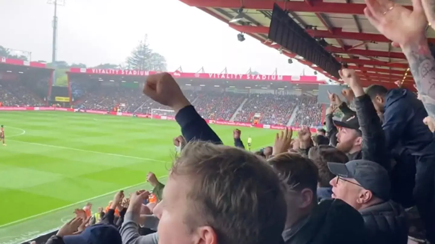 Chelsea fans chant "We are staying up" after 3-1 win vs Bournemouth