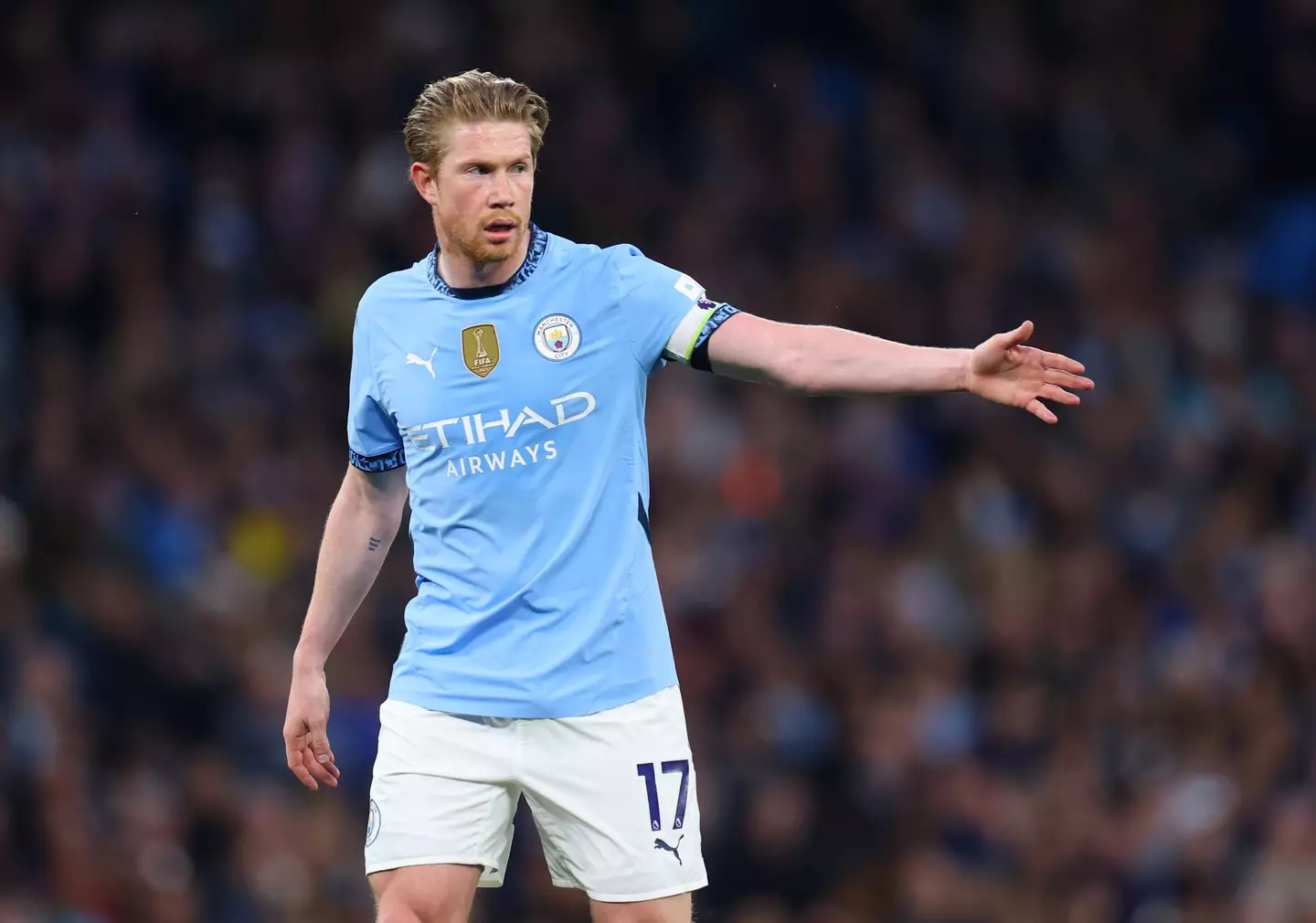 Kevin De Bruyne is leaving Manchester City at the end of the season. Image: Getty