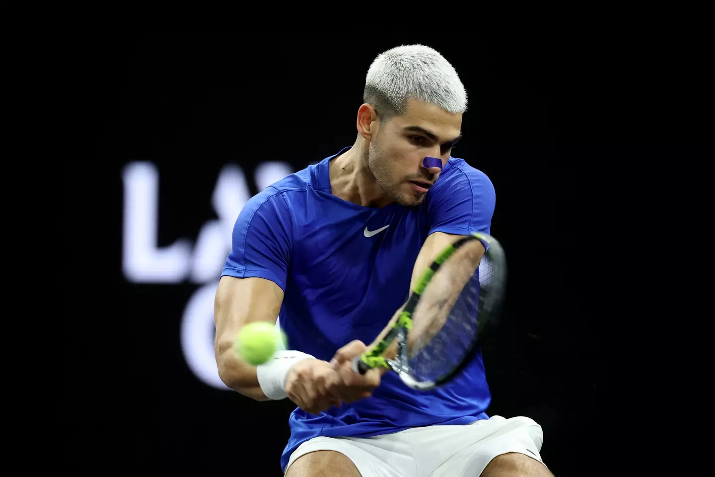 Carlos Alcaraz at the Laver Cup. Image: Ezra Shaw / Staff via Getty