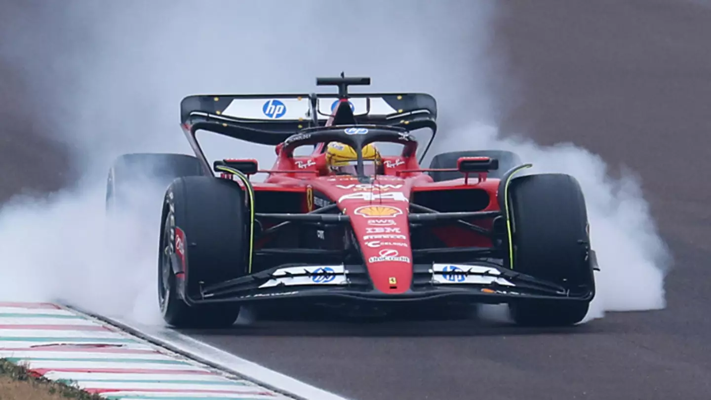 Lewis Hamilton sets stunning record at Ferrari as F1 fans react to footage of his first lap