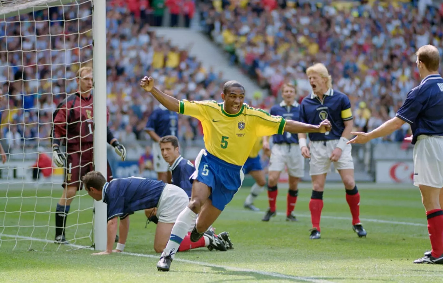 Scotland will take on Brazil for the first time since 1998 (Shaun Botterill/Allsport/Getty)