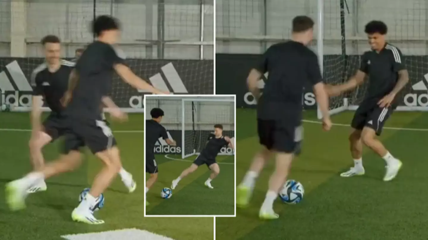 Diogo Jota absolutely destroyed Luis Diaz during shooting drill in training