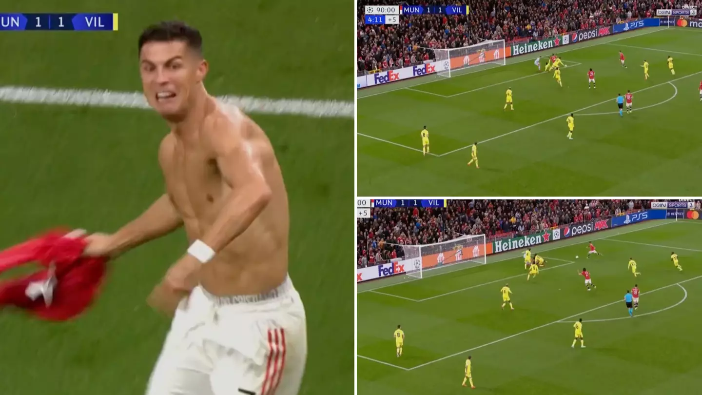 Cristiano Ronaldo Scores Last Minute Goal To Seal Manchester United Comeback Win Against Villarreal