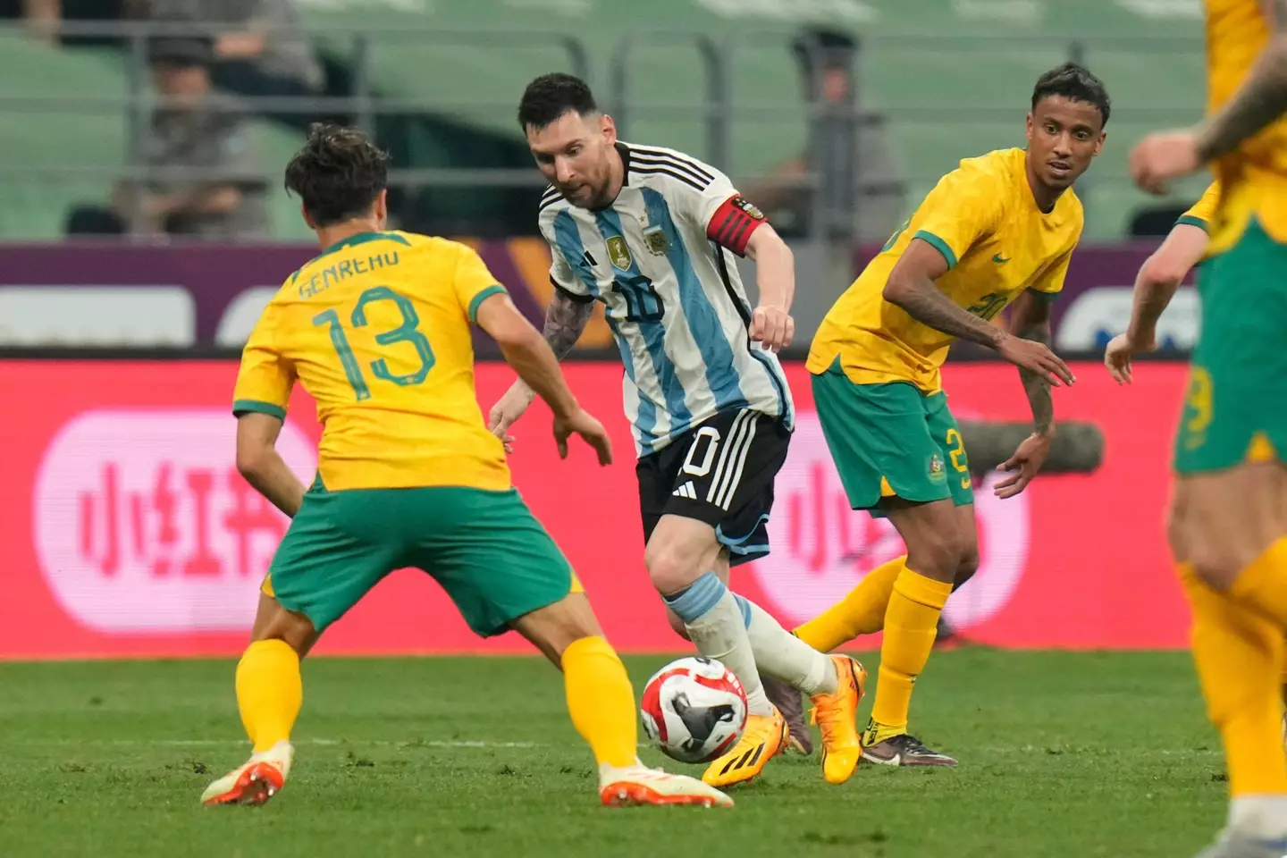 Lionel Messi in action for Argentina. Image: Alamy