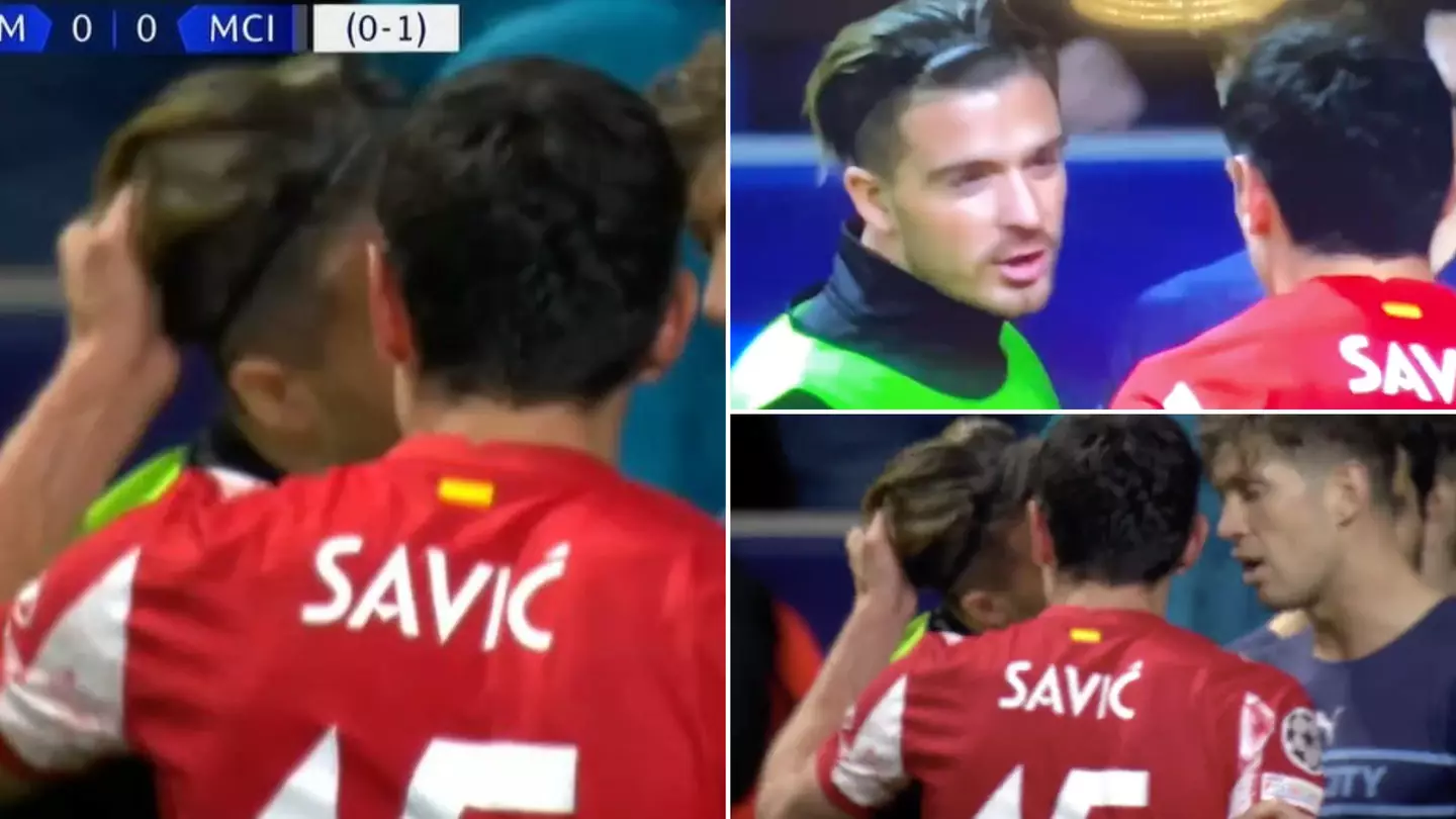 Jack Grealish Calls Stefan Savic A C**t, Defender Pulls His Hair, Police Have To Split Them Up After Game