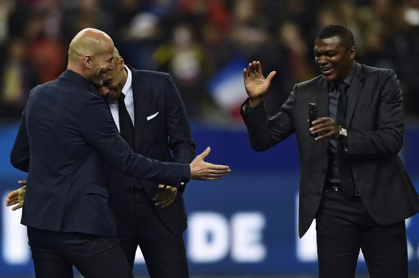 Desailly and Zidane are good friends. Image credit: Getty