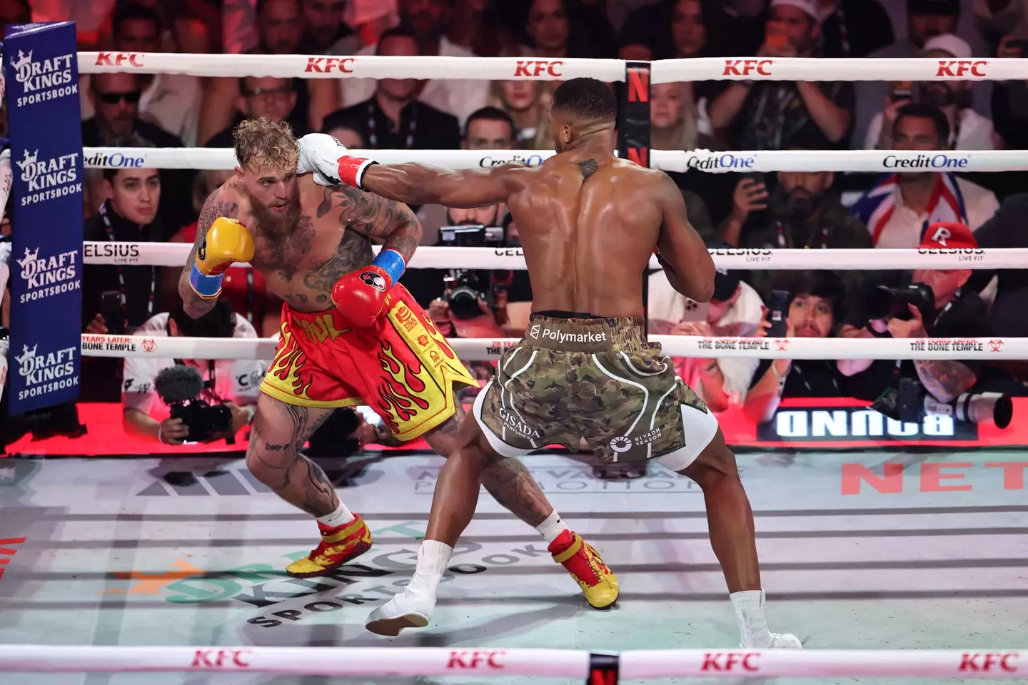 Anthony Joshua beat Jake Paul. (Image: Getty)