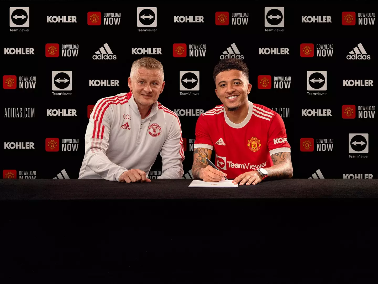 Sancho eventually joined United in 2021. (Image