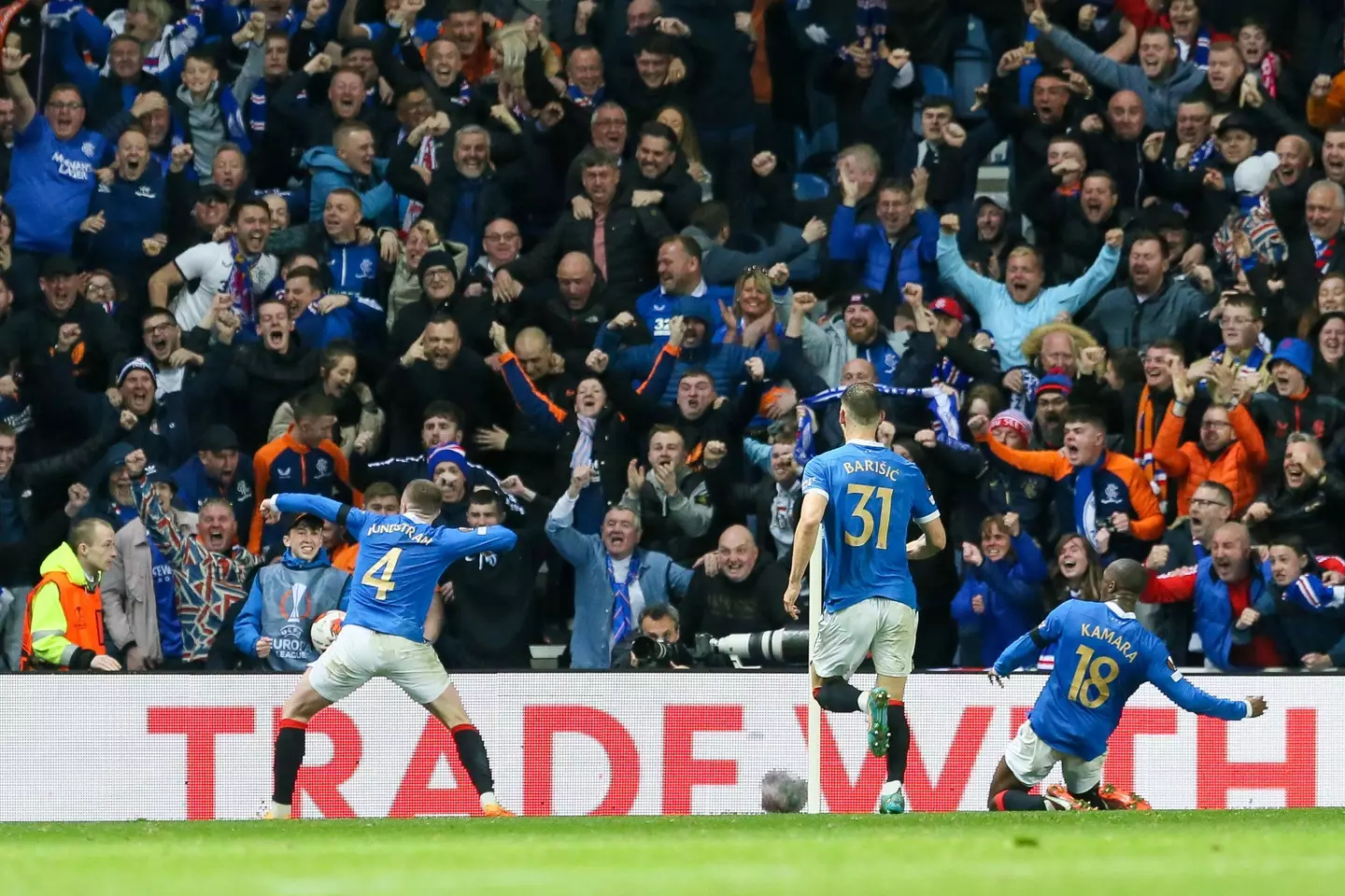 Rangers had some special nights in Europe last season. Image: Alamy