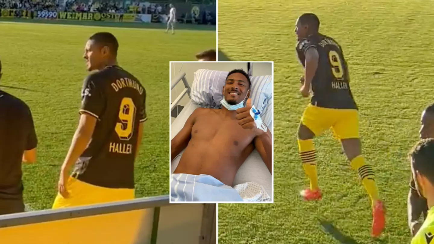 Sebastien Haller makes his emotional return to football just six months after being diagnosed with testicular cancer