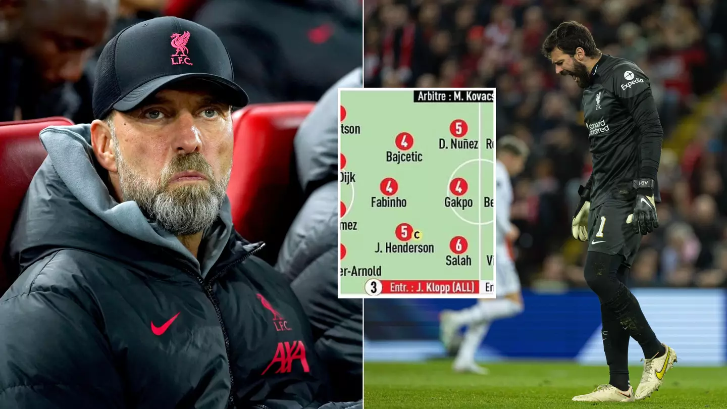 Liverpool stars given two and three out of 10 in L'Equipe ratings for dire Champions League displays