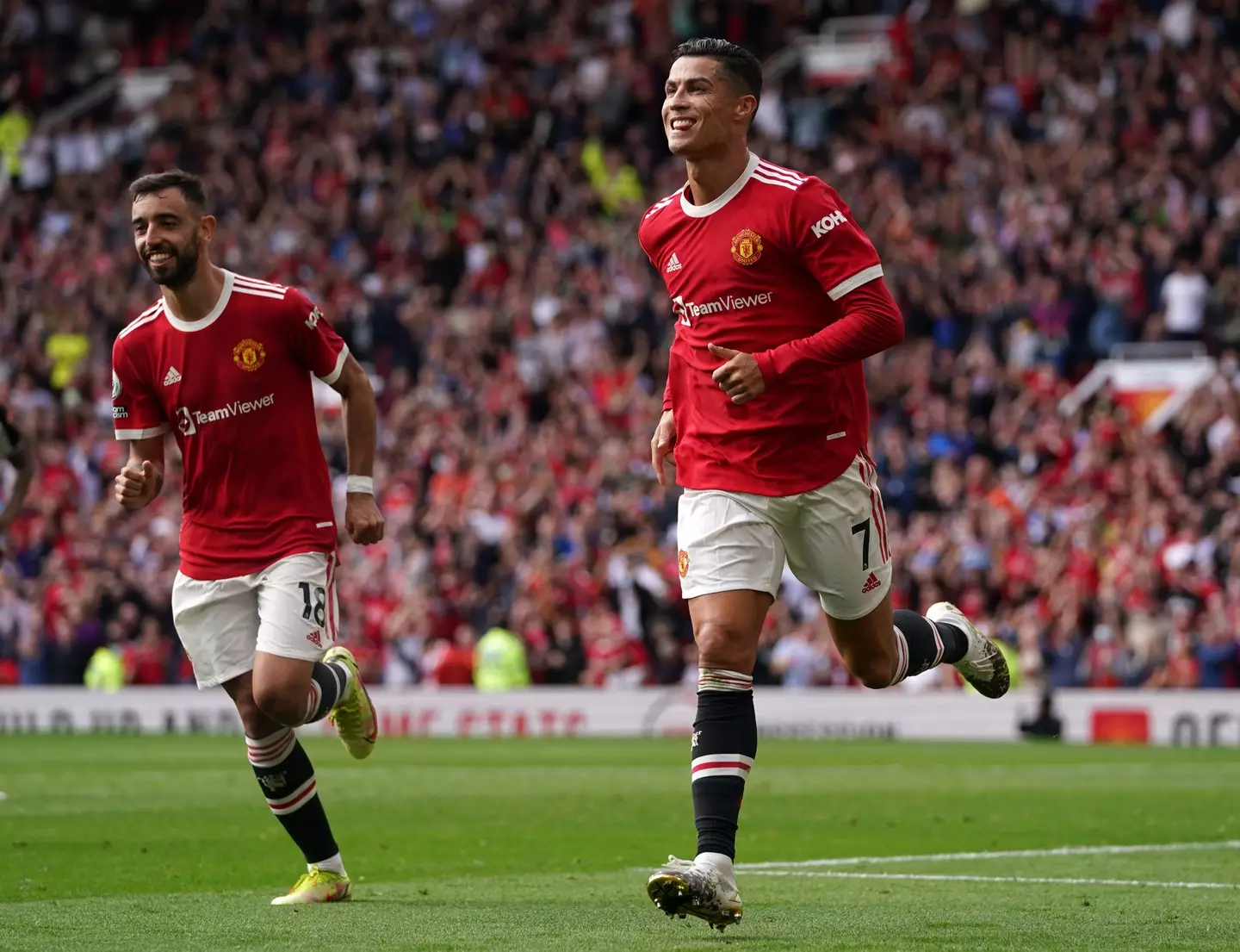 Ronaldo is already having an effect on United. Image: PA Images