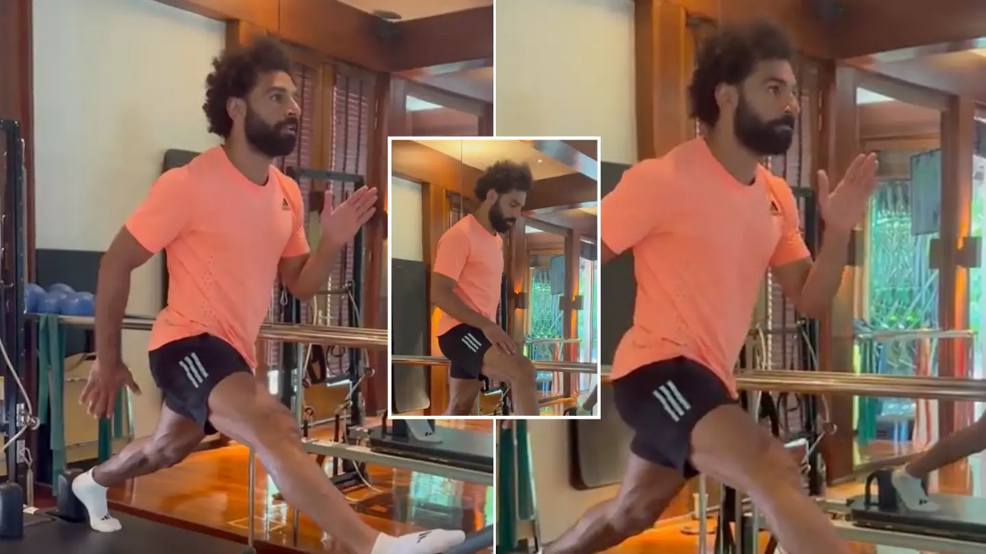 Liverpool fans are worried Mo Salah is risking injury with his workout as he builds up his fitness