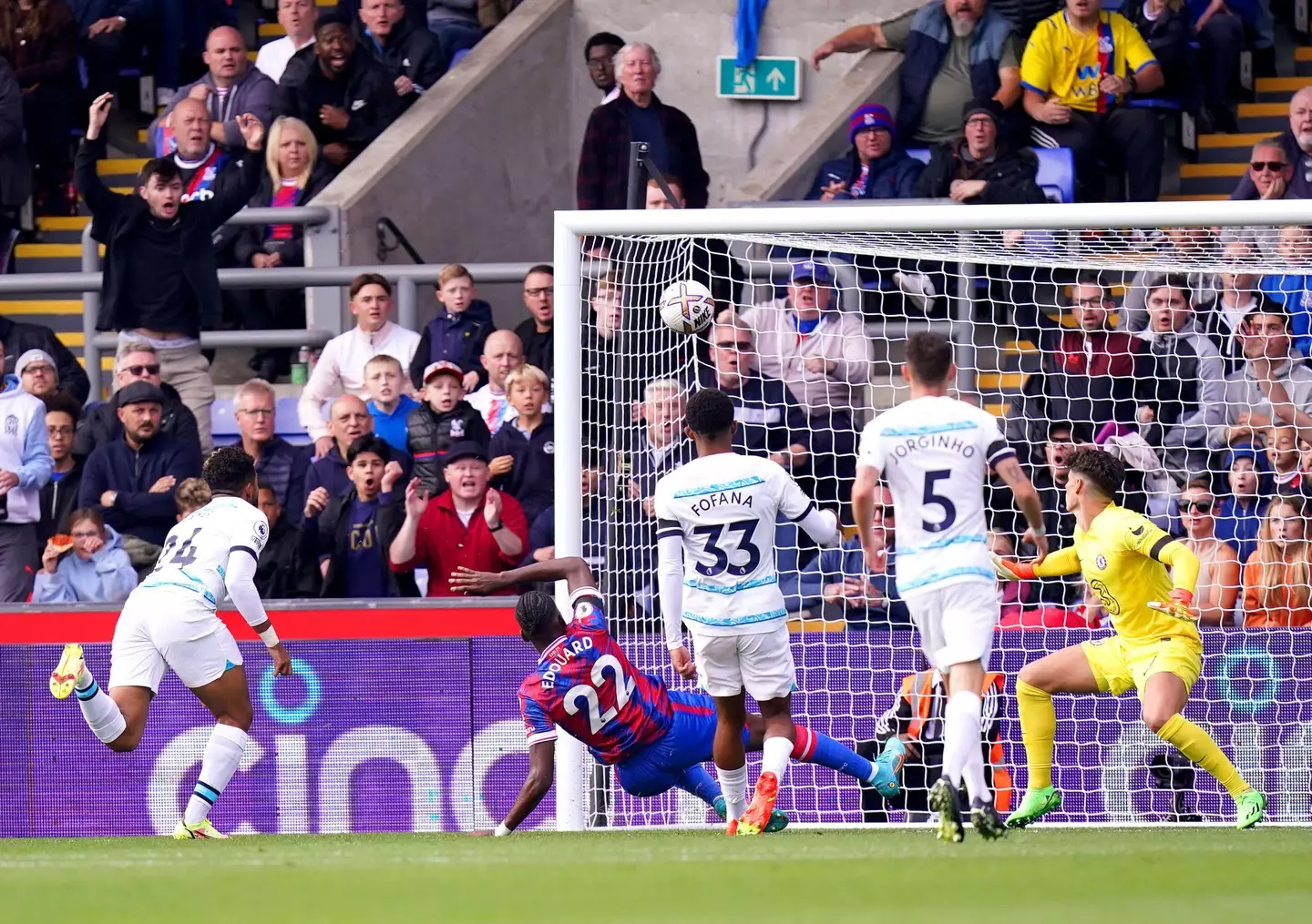 Odsonne Edouard put Crystal Palace ahead against Chelsea. (Alamy)