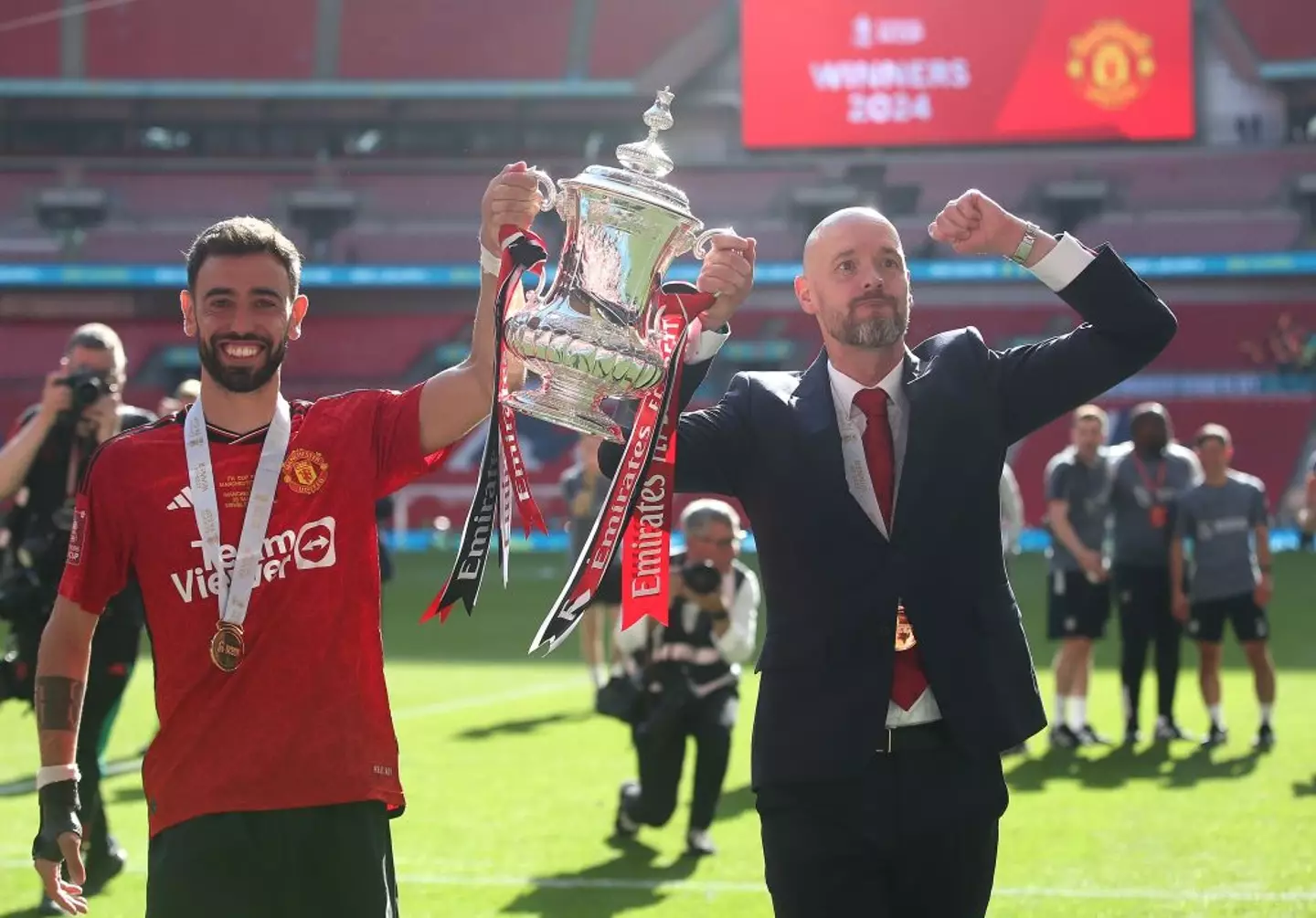 Ten Hag is set to remain United manager (Image: Getty)