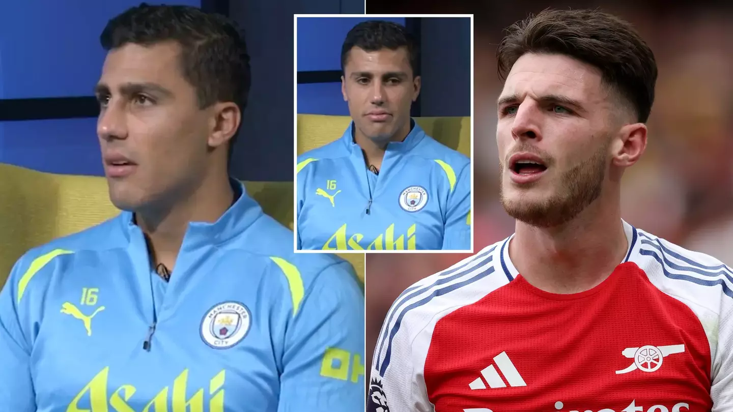 Rodri makes his feelings clear on Declan Rice with 'not the same' comment on Arsenal rival