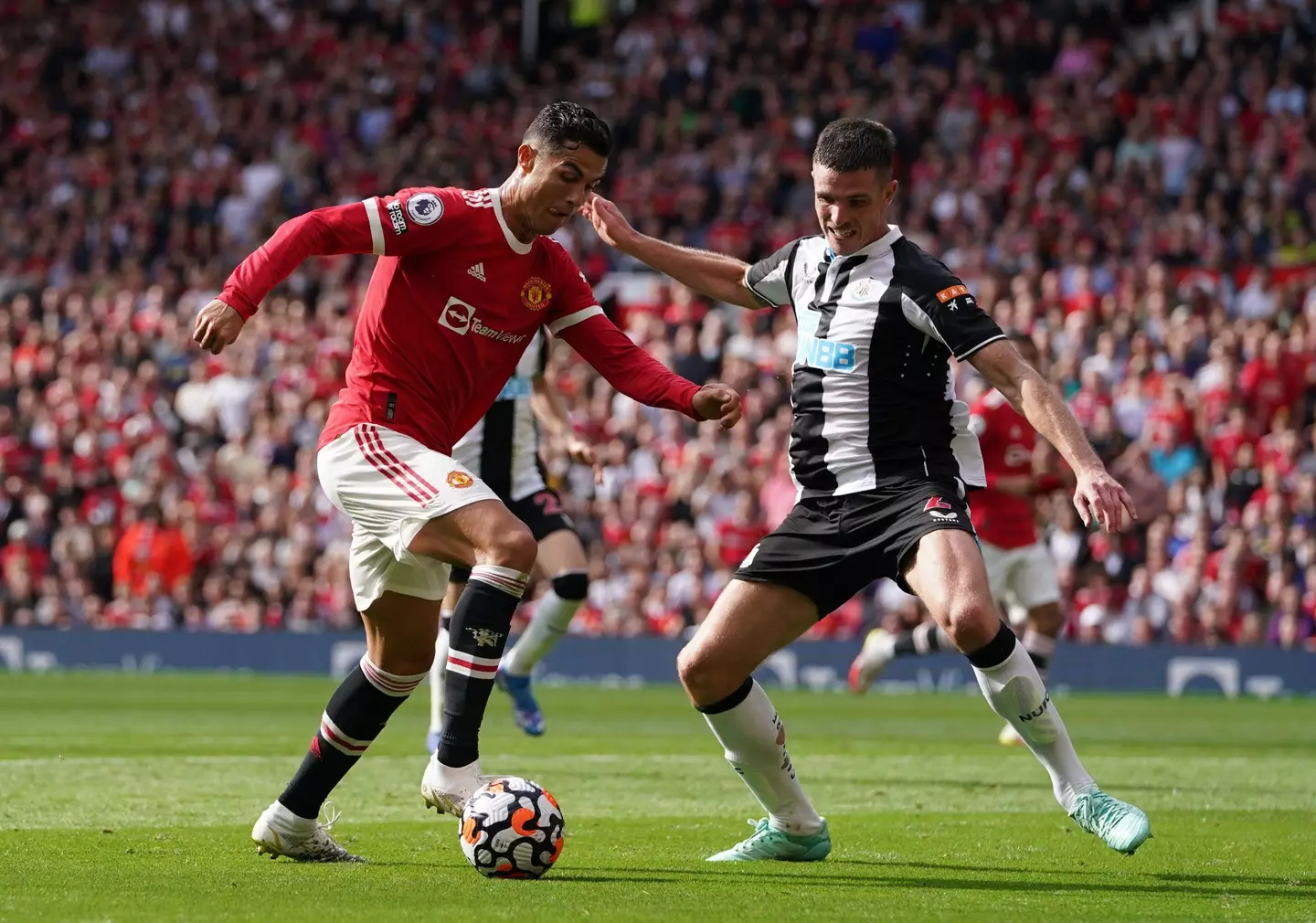 Cristiano Ronaldo on his 'second-debut' for Manchester United. (Alamy)