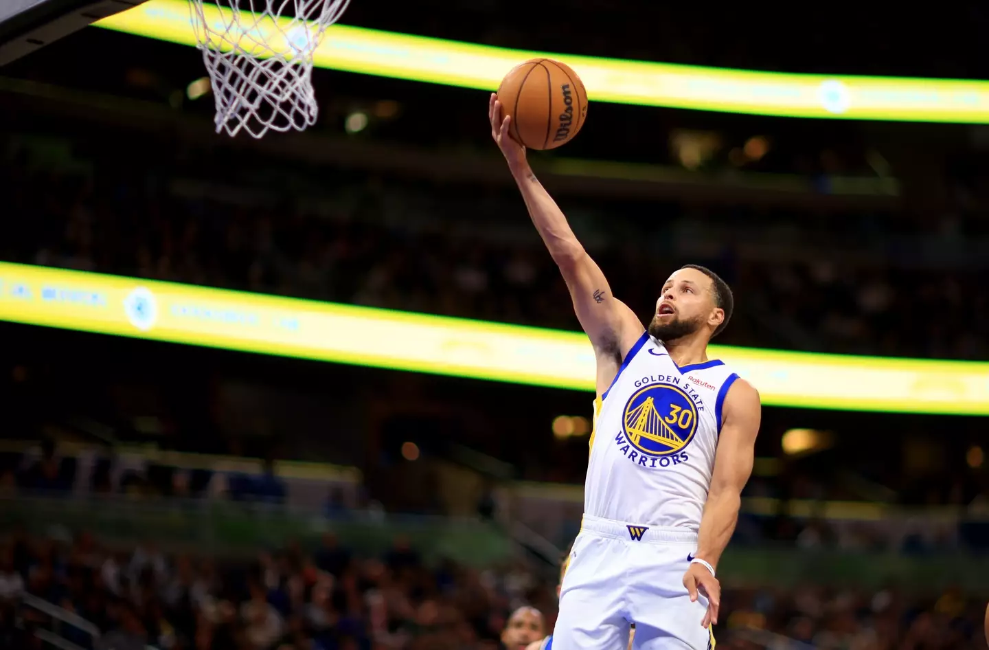 Steph Curry in action for the Golden State Warriors (Image: Getty)