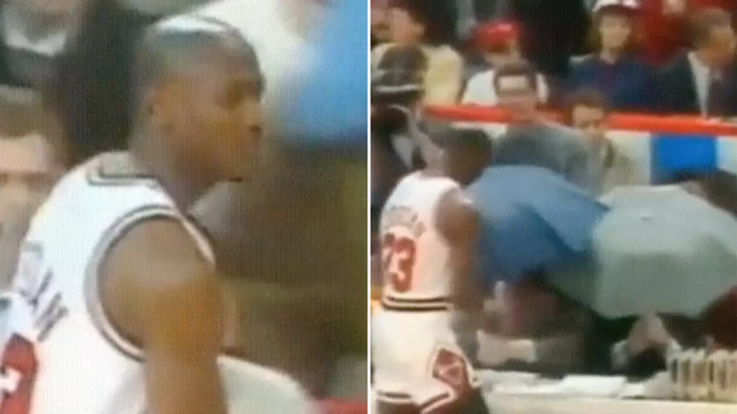 Michael Jordan had bizarre pre-game tradition that forced NBA commentators to use umbrellas