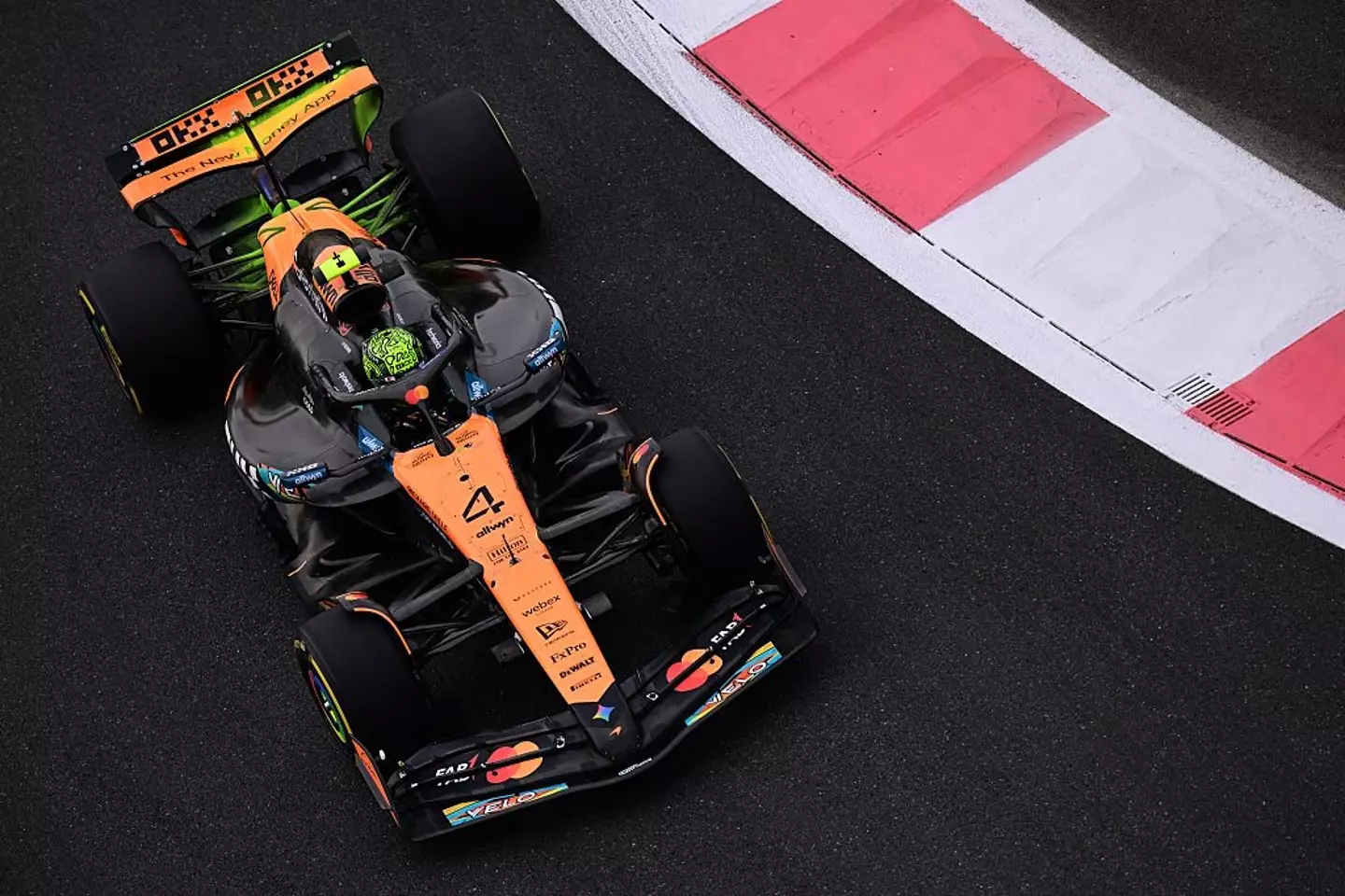 Norris had a close call with Verstappen during practice for the Abu Dhabi GP. (Image: Giuseppe CACACE / AFP via Getty Images)