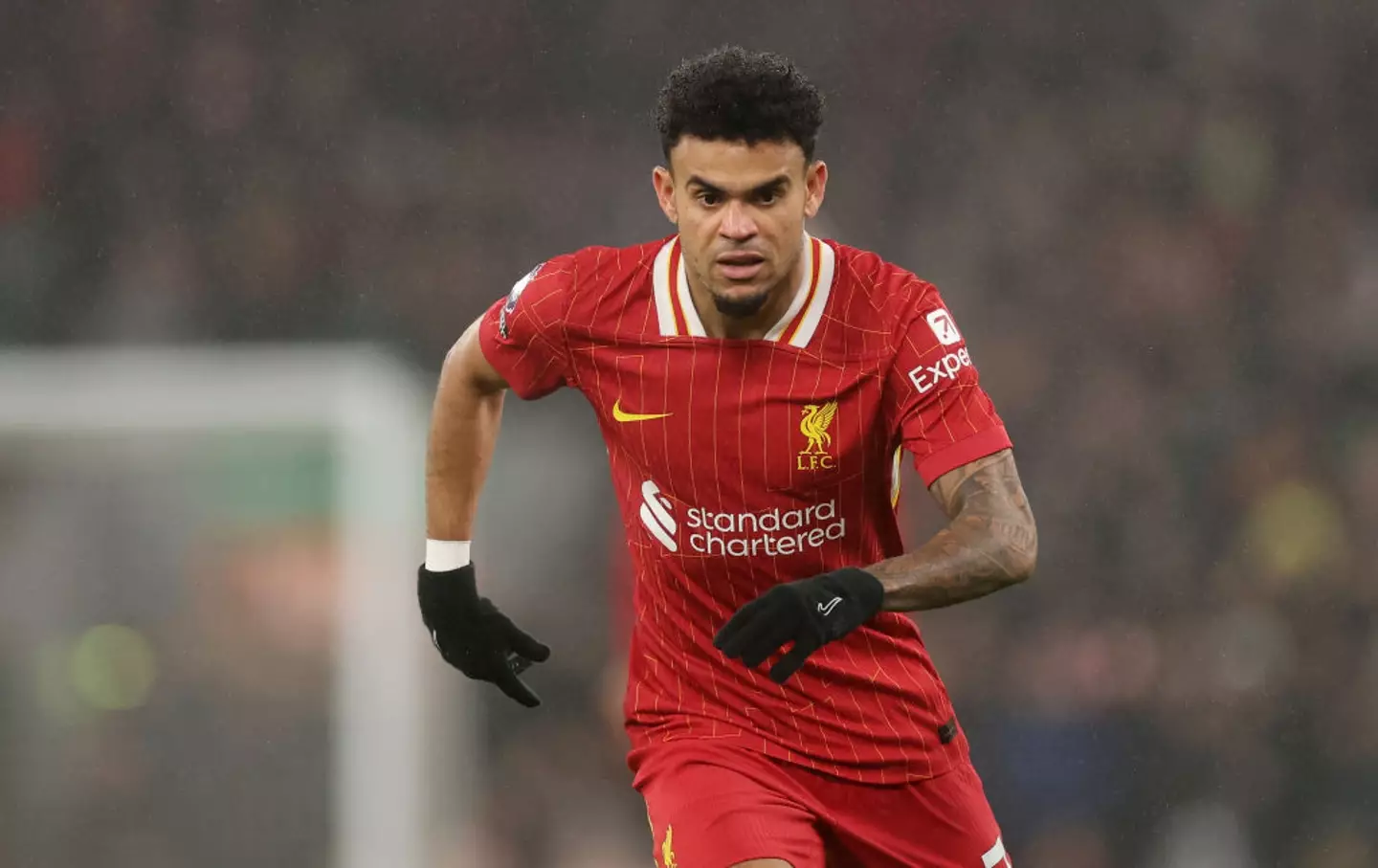 Luis Diaz has scored 12 goals for Liverpool this season. (Image: Getty)